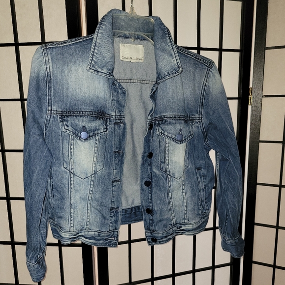 Calvin Klein Jeans Jackets & Blazers - Crop Denim Jacket